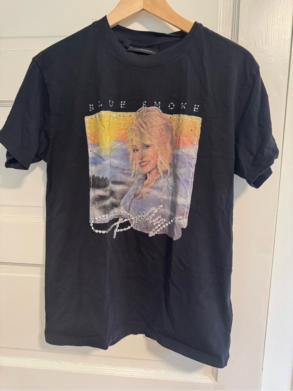 Topshop Black Graphic Dolly Parton Tee